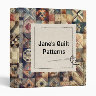 Classeur Quilt à patchwork à l'ancienne