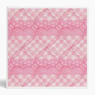 CLASSEUR QUILT COEUR ROSE