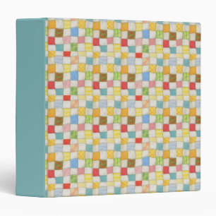 Classeur QUILT CRAZY / Turquoise