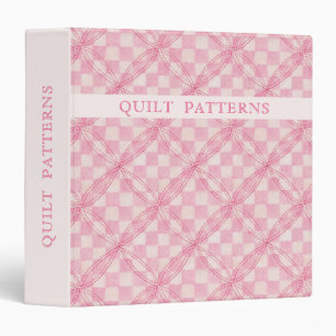 Classeur QUILT DE CONTRÔLE ROSE / Brouillard