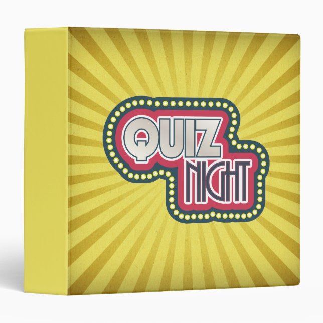 Classeur Quiz Soirée (Devant/Côté)