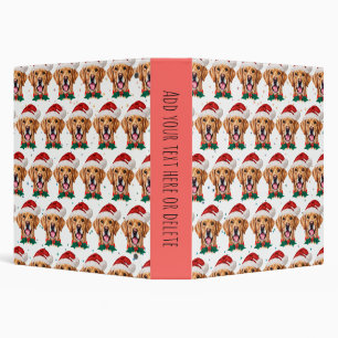 Classeur Race de chien Retriever doré Noël