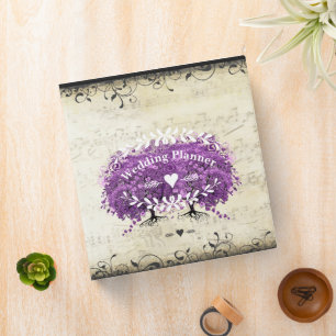Classeur Radiant Violet Romantique Mariage de la feuille de