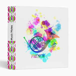 Classeur Rainbow French Horn Music Thème