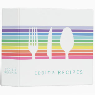 Classeur Rainbow Kitchen Modern Cooking Recipe Book Binder