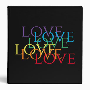 CLASSEUR RAINBOW LOVE 3 anneaux