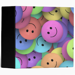 Classeur Rainbow of Colorful Happy Faces