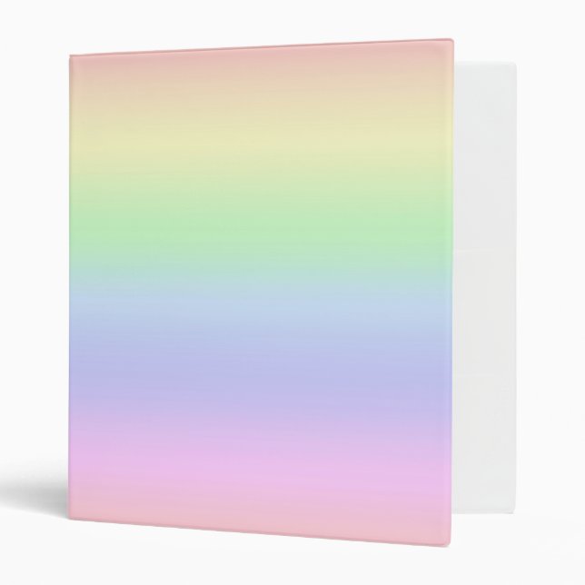 Classeur Rainbow Pastel (Devant/intérieur)