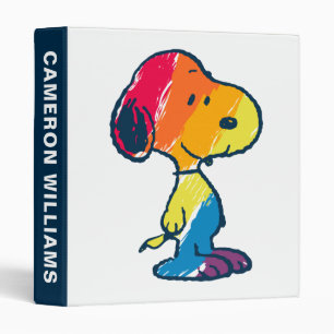 Classeur Rainbow Snoopy
