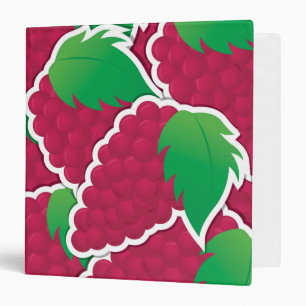Classeur Raisins rouges funky