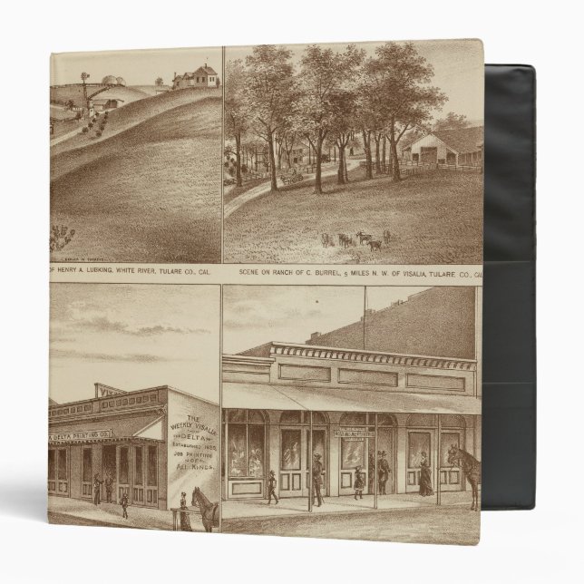 Classeur ranch Tulare Co, bureaux (Devant/Intérieur)