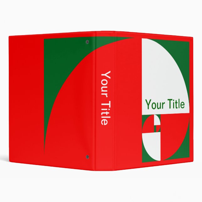 Classeur Rapport d'or, spirale de Fibonacci (Arrière-plan)