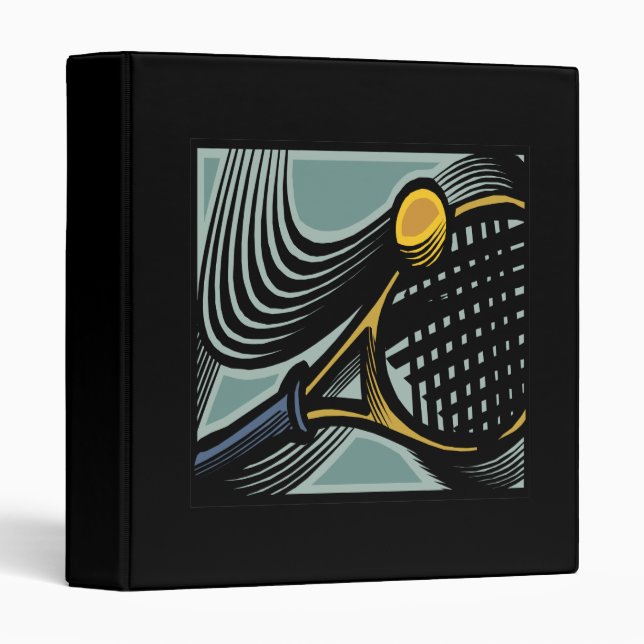 Classeur Raquette de tennis (Devant/Côté)