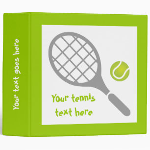 Classeur Raquette de tennis et coutume de balle
