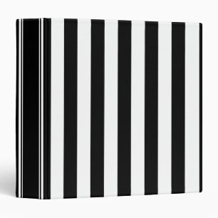 Classeur Rayure verticale noire et blanche
