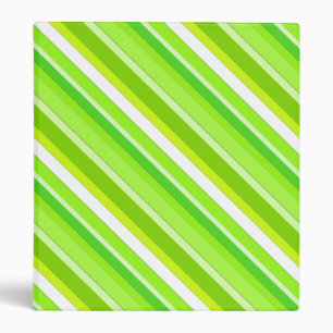 Classeur Rayures de bonbons en couches - vert citron et bla