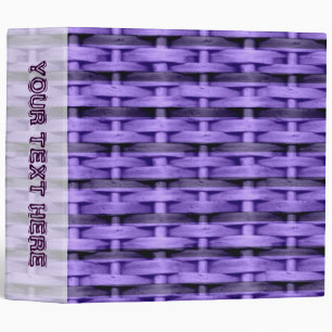 Classeur Rayures de vannerie violette création graphique ar