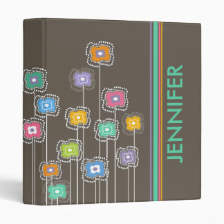 Classeur Rayures géniales de cabane des fleurs n