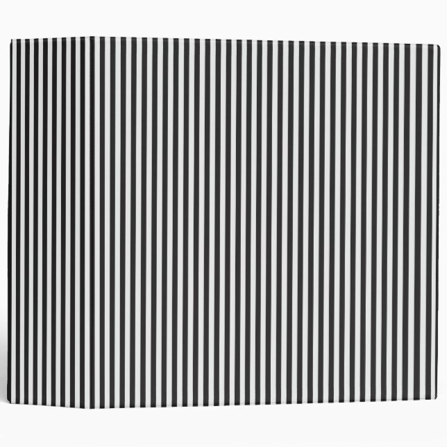 Classeur Rayures noires (Devant/Côté)