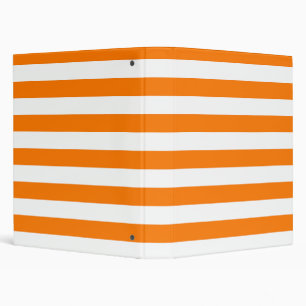 Classeur Rayures orange sécurité et blanc