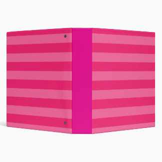 Classeur Rayures rose pâle et rose chaud