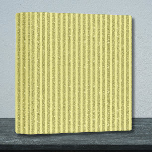 Classeur Rayures verticales de style pailleté jaune vif
