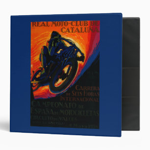 Classeur Real Moto Club Poster Vintage Europe