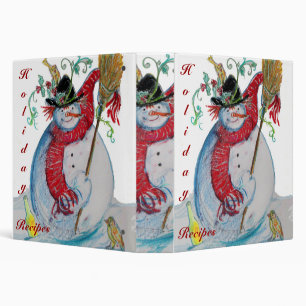 CLASSEUR RÉCEPTIONS DE VACANCES DE SNOWMAN DRUNKEN LIVRE