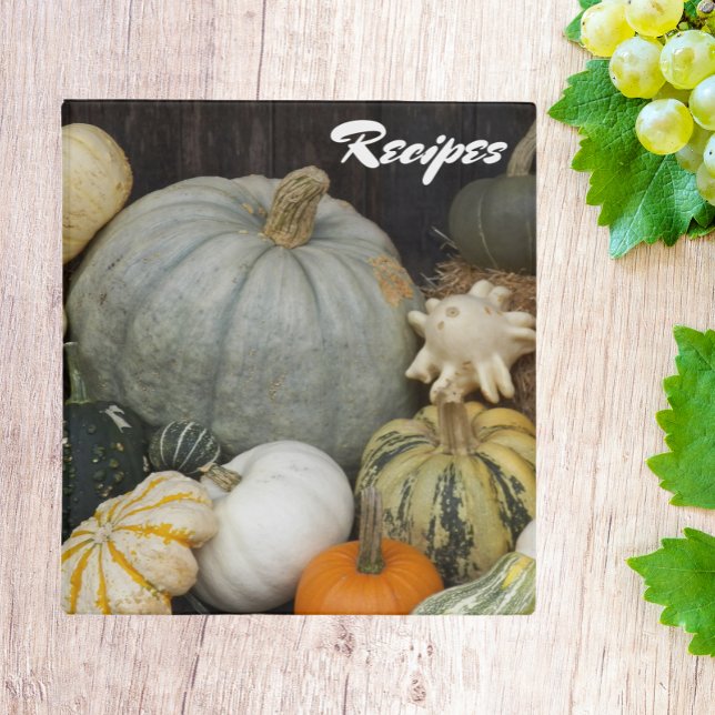 Classeur Recette Citrouille de récolte colorée (In Situ Office)