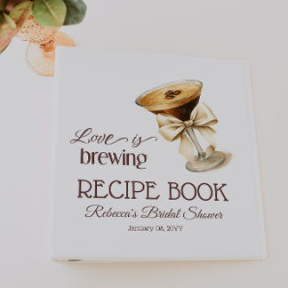 Classeur Recette de Baby Shower pour un Mariage avec un Esp
