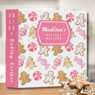 Classeur Recette de biscuits de Noël au gingembre personnal