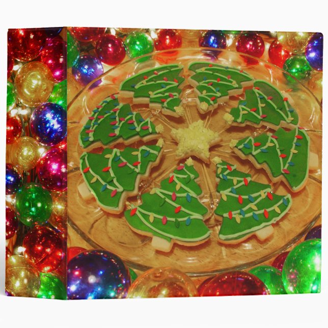 Classeur Recette de biscuits de Noël grande (Devant/Côté)