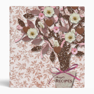 Classeur Recette de brun de rose de chocolat de café de
