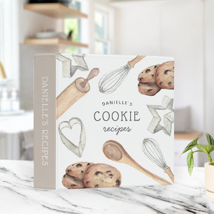 Classeur Recette de cuisson de biscuits personnalisée