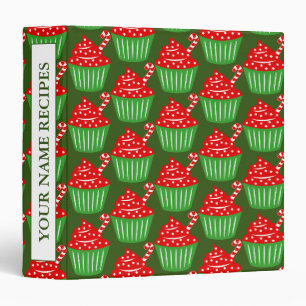 Classeur Recette de cupcake de Noël personnalisée Livre de 