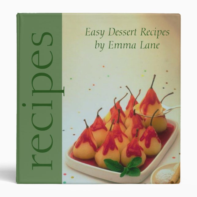Classeur Recette de dessert (Devant)