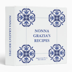 Classeur Recette de famille de Nonna méditerranéenne