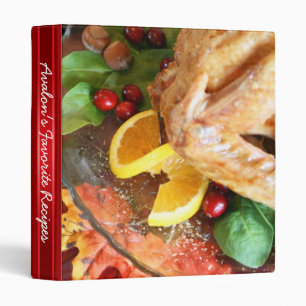 Classeur Recette de favori de la Turquie de vacances