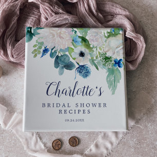 Classeur Recette de Fête des mariées de fleurs blanches cla