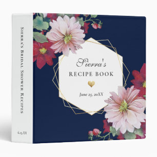Classeur Recette de Fête des mariées florale de Bourgogne r