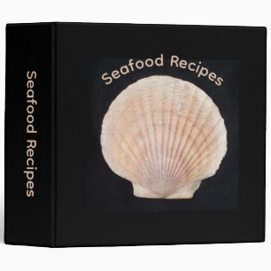 Classeur Recette de fruits de mer personnalisée Coquille Sa