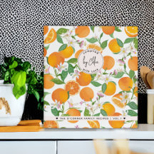 Recette de la famille des agrumes orange aquarelle