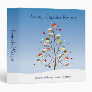 Classeur Recette de l'arbre d'hiver de Cupcakes