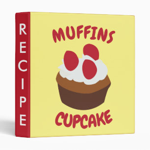 Classeur Recette de muffin cupcake personnalisée