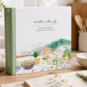 Classeur Recette de peinture à l'aquarelle de jardin asiati