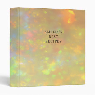 Classeur Recette de texture de pierre d'opale élégante