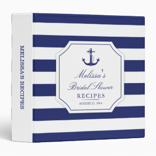 Classeur Recette décorée d'un monogramme de Fête de la