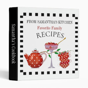 Classeur Recette du livre de cuisine de l'ensemble de théiè