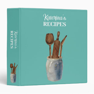Classeur Recette d'ustensiles de cuisine Vintage personnali