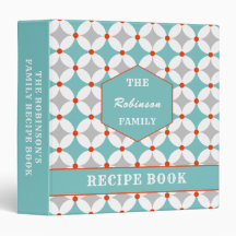 Recette familiale Retro Mid Century Personnalisé